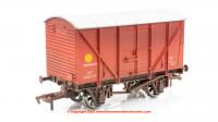 4F-016-046 Dapol Banana Van - B881727 - BR Crimson - weathered